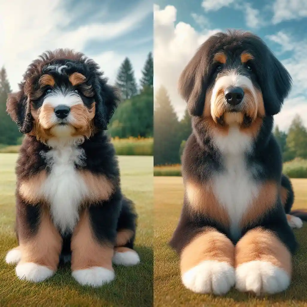 Bernedoodle Puppy vs Full Grown: Furry Friend's Growth Journey