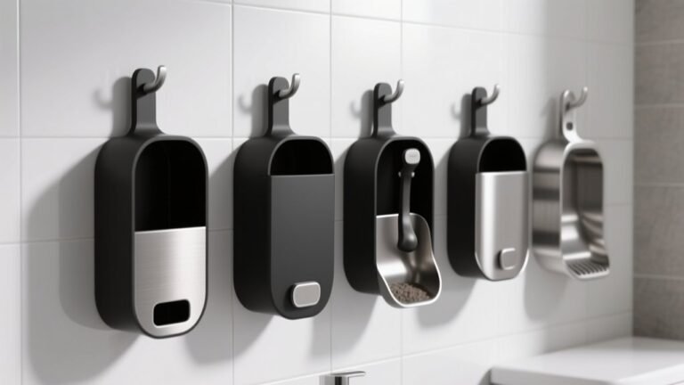 wall mount litter scoop holders