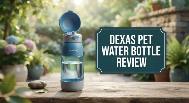 Dexas Pet Water Bottle Review: Dual-Chamber Design for Travel